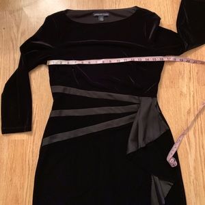 Black velvet dress